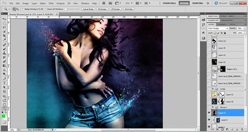 Создание красивых эффектов свечения в Photoshop Создание красивых эффектов свечения в Photoshop